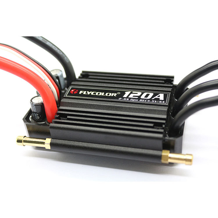 Flyclor FlyMonster 120A Waterproof Brushless ESC for RC Boats