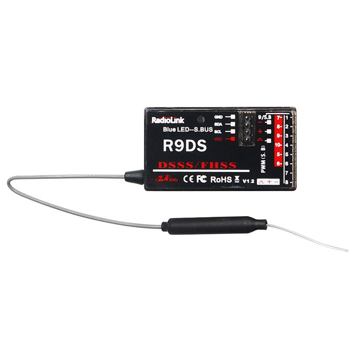 Receiver R9d Radiolink R9D 9-CH 2.4GHz DSSS Receiver Compatible with RadioLink AT9 ...