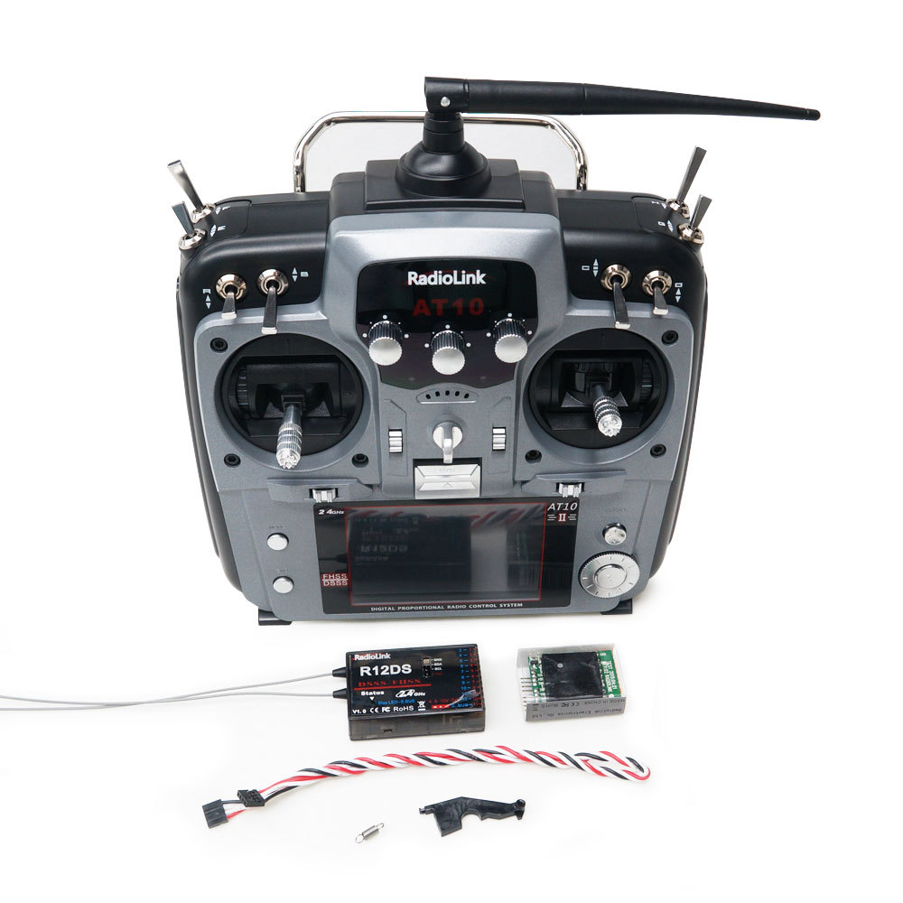 Radiolink AT10II 2.4G 12CH Transmitter With R12DS Receiver
