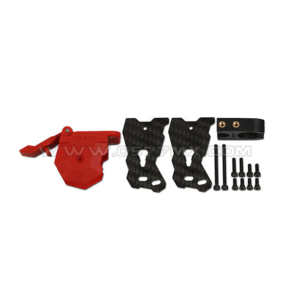 680 PRO Foldable Landing Gear Mount/Red TL68B23