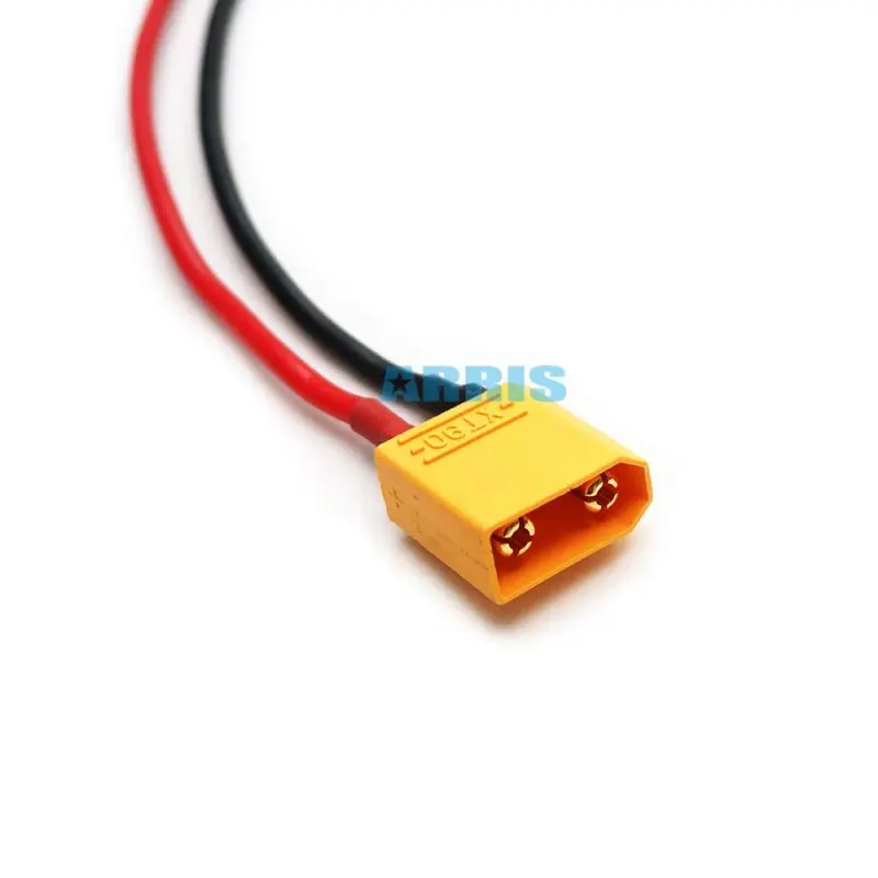 ARRIS Charger Leads XT90 Male Connector to 4mm Banana Plug (30cm / 14AWG)