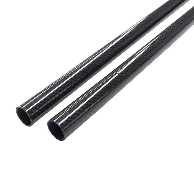 Glossy Surface 22mm 3K Roll Wrapped Carbon Fiber Tube 20mm*22mm*500mm(2 PCS)