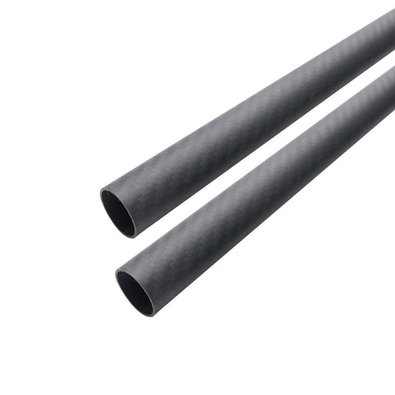 22mm 3K Carbon Fiber Tube 20mm*22mm*330mm(2 PCS)