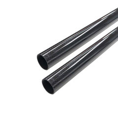 Glossy Surface 25MM 3K Roll Wrapped Carbon Fiber Tube 23mmx25mmx500mm (2 PCS)