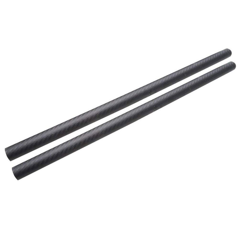 Matt Surface 3K Roll Wrapped 25mm Carbon Fiber Tube 23X25X500mm (2 PCS)