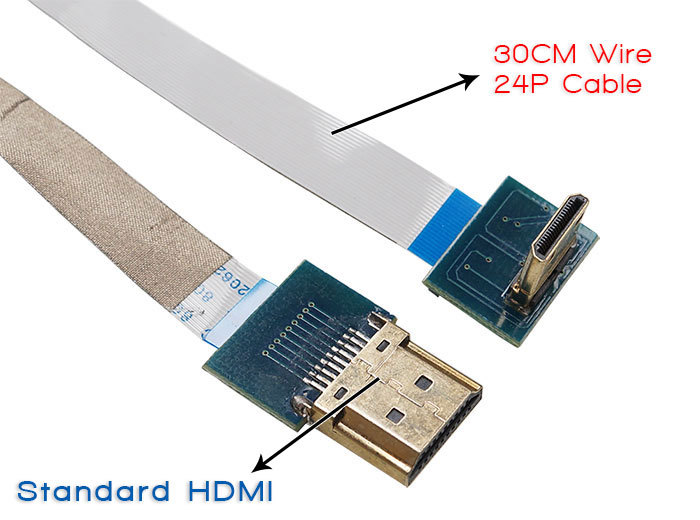 FPV Super Soft HDMI Cable (Mini Interface to Standard Interface)