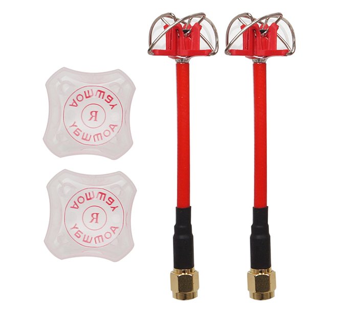 Aomway 5.8G 3DBi 4 Leaf Clover Antenna with Protection Cover 2 PCS (RHCP)