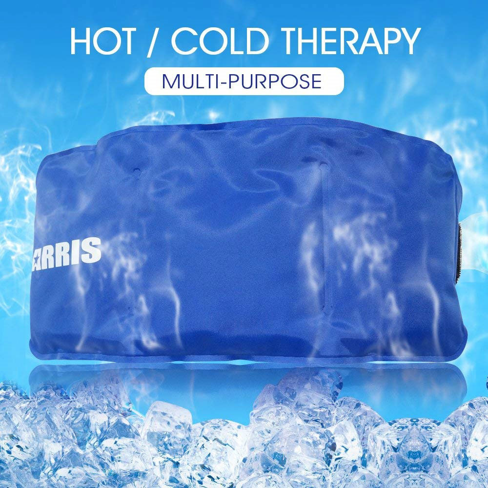 Arris Ice Packs for Waist Injuries Reusable Small Hot Cold Therapy Gel Ice Pack with Adjustable Strap for Pain Relief