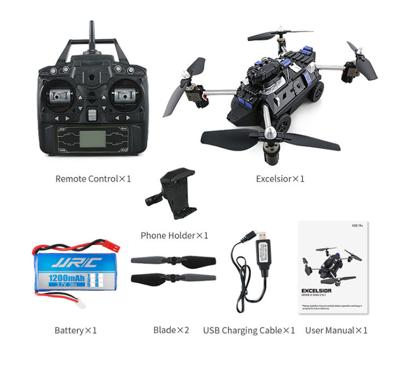 JJRC H40WH 2IN1 WiFi FPV RC Tank with Drone 720P HD Camera Altitude Hold Quad