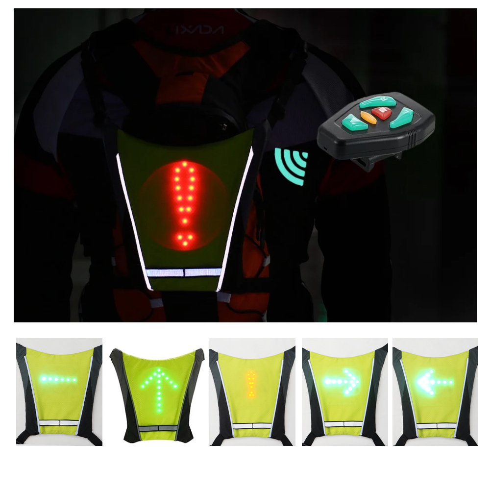 LED Turn Signal Bike Pack Accessory/Bicycle Backpack Widget