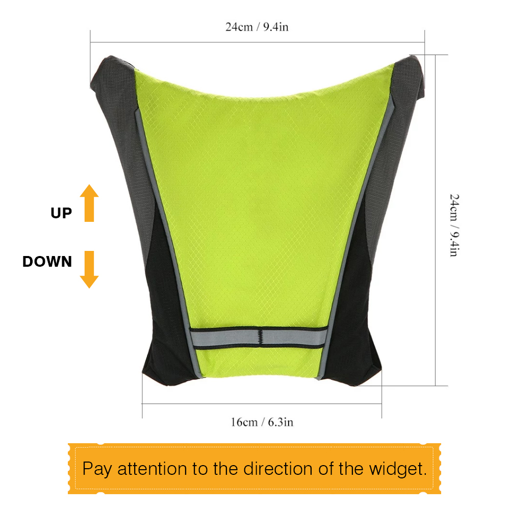 LED Turn Signal Bike Pack Accessory/Bicycle Backpack Widget
