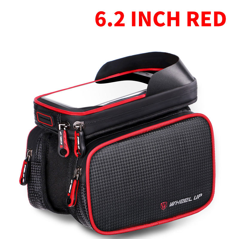 Bike Waterproof Phone Mount Bag Top Tube Bag Front Frame Bag