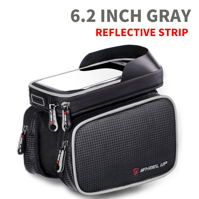 Bike Waterproof Phone Mount Bag Top Tube Bag Front Frame Bag