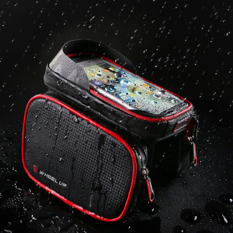 Bike Waterproof Phone Mount Bag Top Tube Bag Front Frame Bag