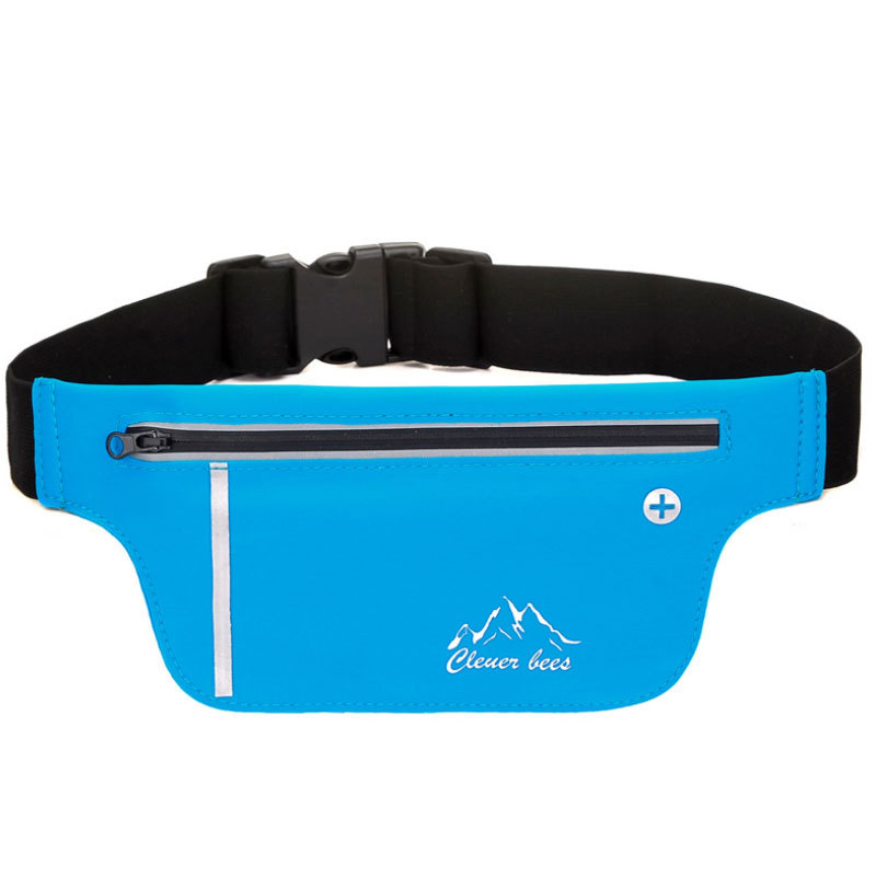 Running Waist Belt Multifunctional Zipper Pockets Water Resistant Running Pockets