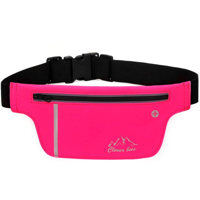 Running Waist Belt Multifunctional Zipper Pockets Water Resistant Running Pockets