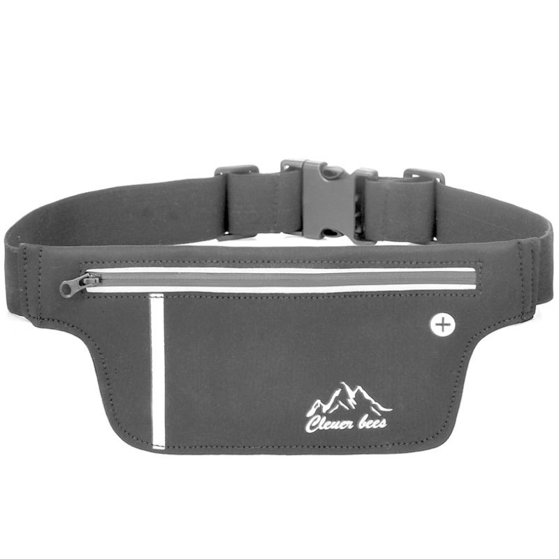 Running Waist Belt Multifunctional Zipper Pockets Water Resistant Running Pockets