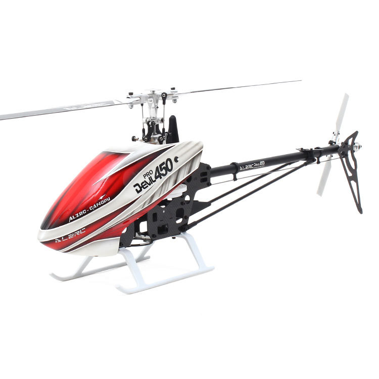 ALZRC Devil 450 Pro V2 FBL Helicopter Combo with Motor ESC Servo Gyro (Silver)