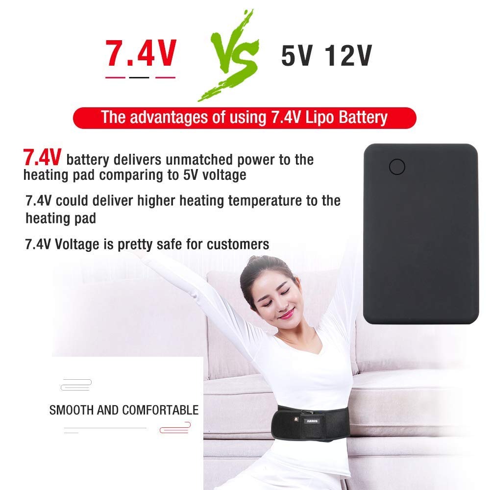 ARRIS Heating Waist Belt/Lower Back Heat Therapy Wrap/Heated Belt for