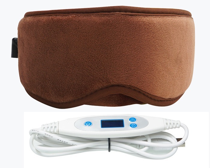 ARRIS Electric USB Heated Eye Mask with 5 Temperature Control Warm Treatment for Relieving Insomnia, Dry Eye