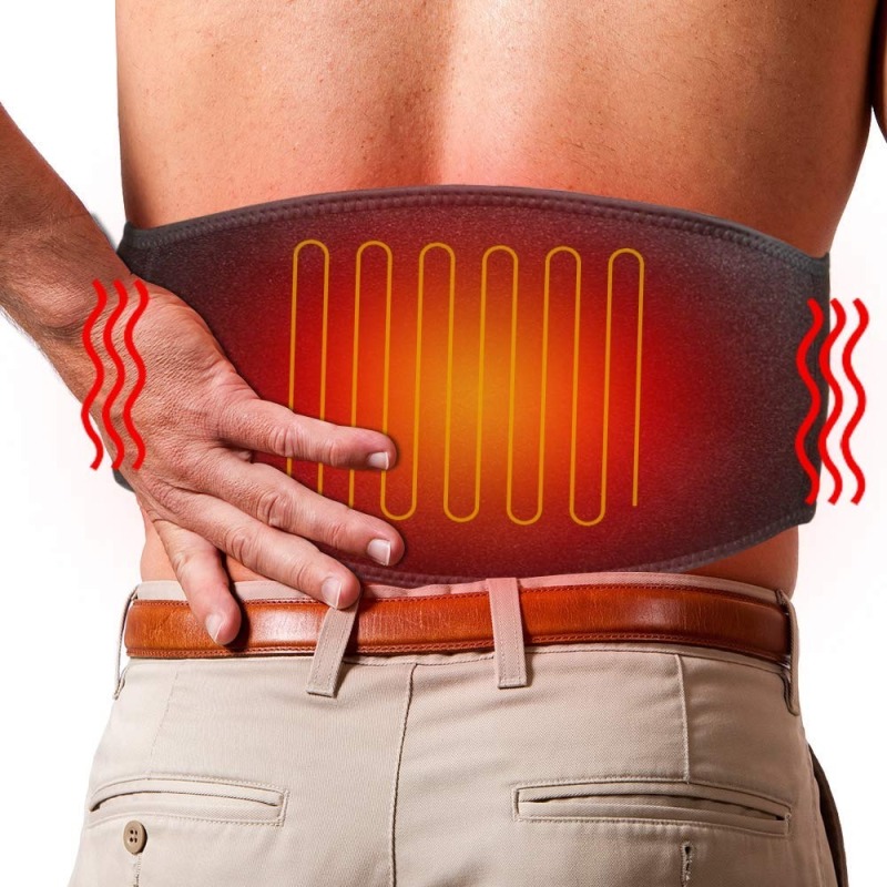 ARRIS Heating Waist Belt/Lower Back Heat Therapy Wrap/Heated Belt for Back Pain Relief Muscle Strain Back Warmer