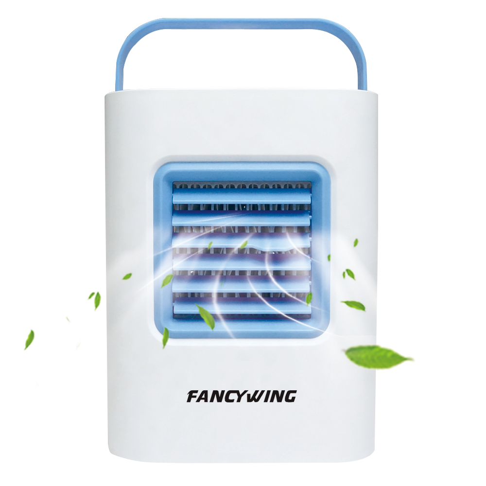 FANCYWING USB 高品質冷風扇 ミニエアクーラ 小型卓上扇風機 霧化式冷風機 携帯性 コンパクト 静音 冷気3段階調温