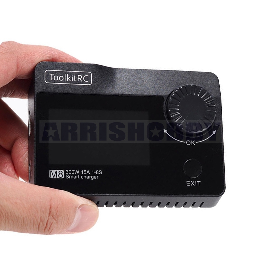 Toolkitrc 300w 15A M8 Battery Multifunction Charger Discharger for 1-8S Lipo LiHV Life Lion NiMh
