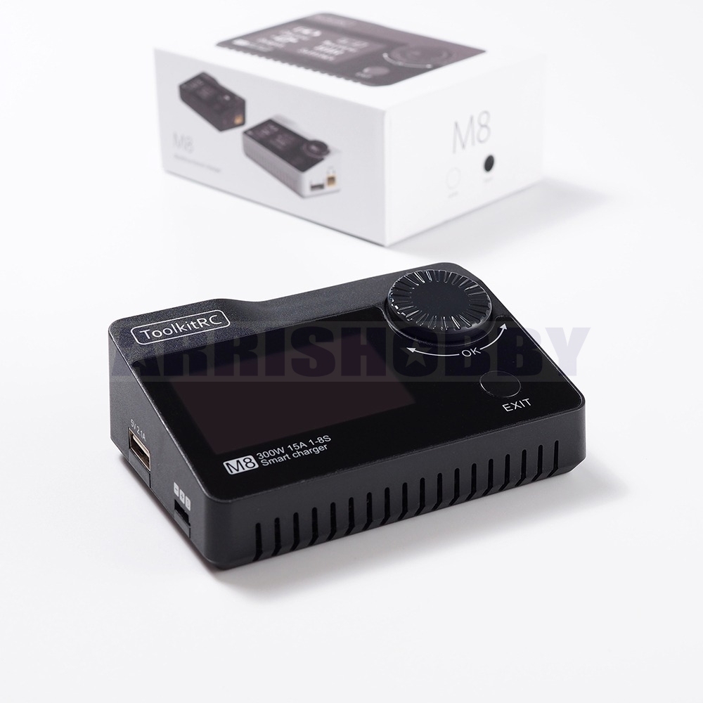 Toolkitrc 300w 15A M8 Battery Multifunction Charger Discharger for 1-8S Lipo LiHV Life Lion NiMh