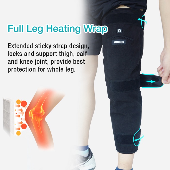 ARRIS Full Leg Heated Wrap Electric Heating Pad for Knee, Calf, Thigh