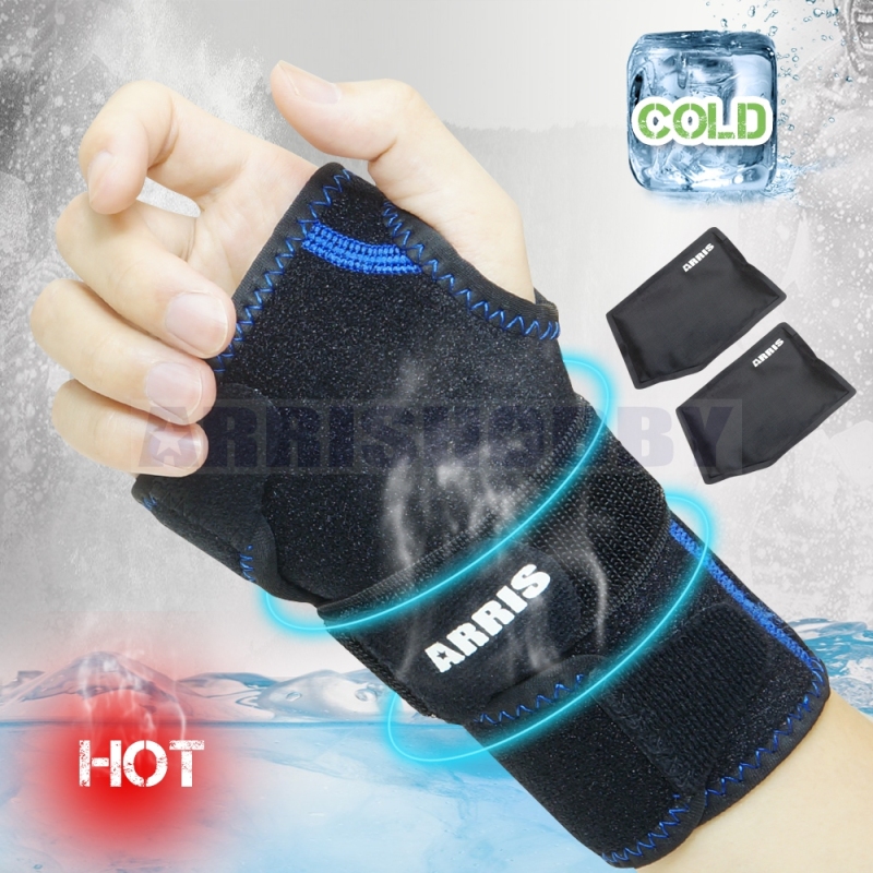 Reusable Wrist Hot Cold Ice Gel Pack Wrap for Hand Support Pain Relief