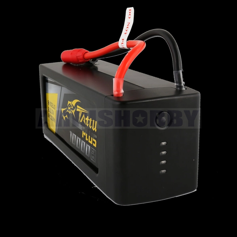 Tattu Plus 10000mAh 6S 25C 22.2V Lipo Smart Battery Pack with AS150+XT150 Plug