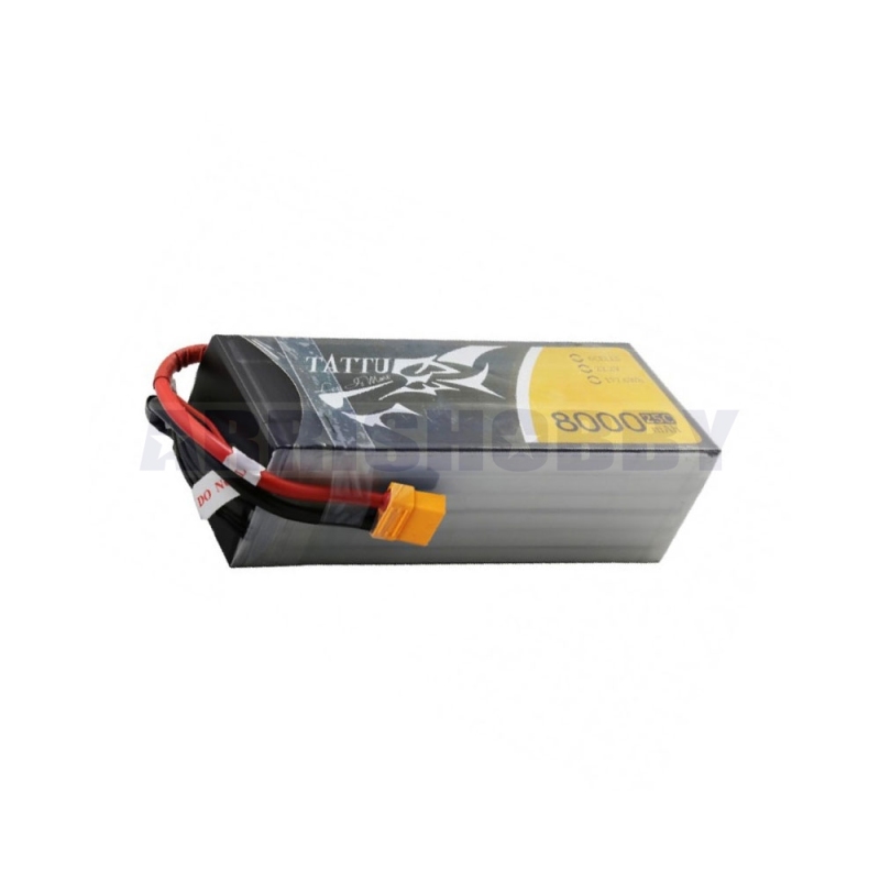 Tattu 6S 8000mah 22.2V 25C Lipo Battery with XT60 plug