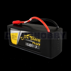 Tattu Plus 6S1P 22.2V 16000mAh 25C Lipo Smart Battery Pack with AS150+XT150 Plug