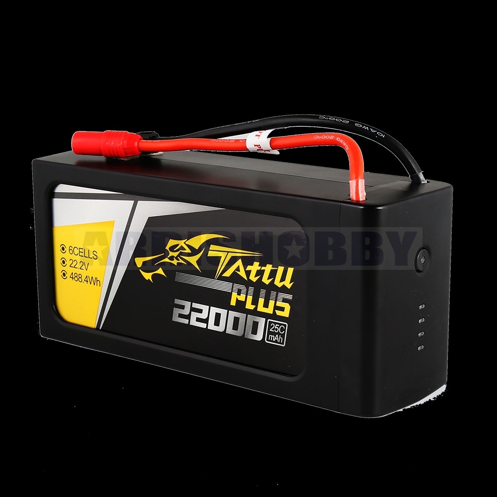 2 PCS Tattu Plus 6S1P 22.2V 22000mAh 25C Lipo Smart Battery Pack for UAV Drones