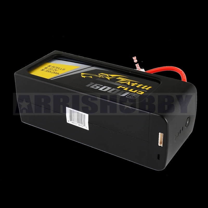 Tattu Plus 6S1P 22.2V 16000mAh 25C Lipo Smart Battery Pack with AS150+XT150 Plug (2pcs)