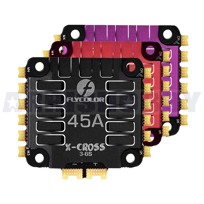 Flycolor X-Cross 45A 3-6S BLHeli32 4in1 ESC for Racing Drones