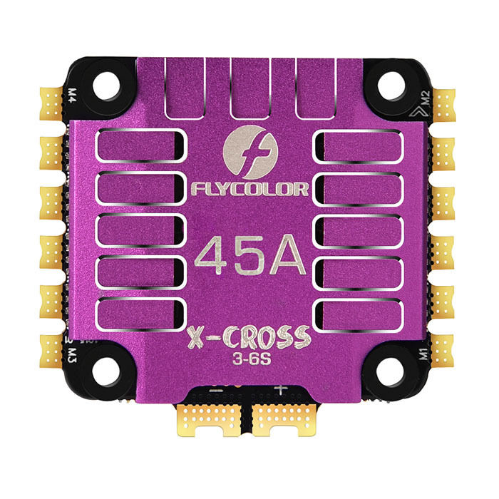 Flycolor X-Cross 45A 3-6S BLHeli32 4in1 ESC for Racing Drones