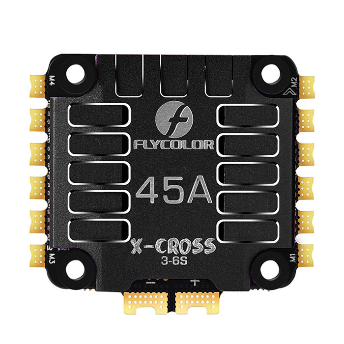 Flycolor X-Cross 45A 3-6S BLHeli32 4in1 ESC for Racing Drones