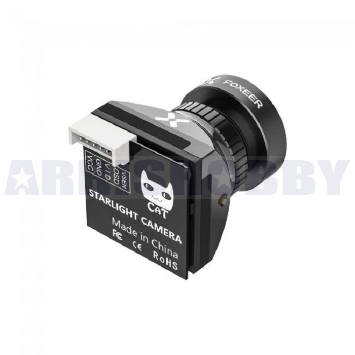 Foxeer Micro Cat 2 1200TVL Starlight 0.0001Lux FPV Camera Black