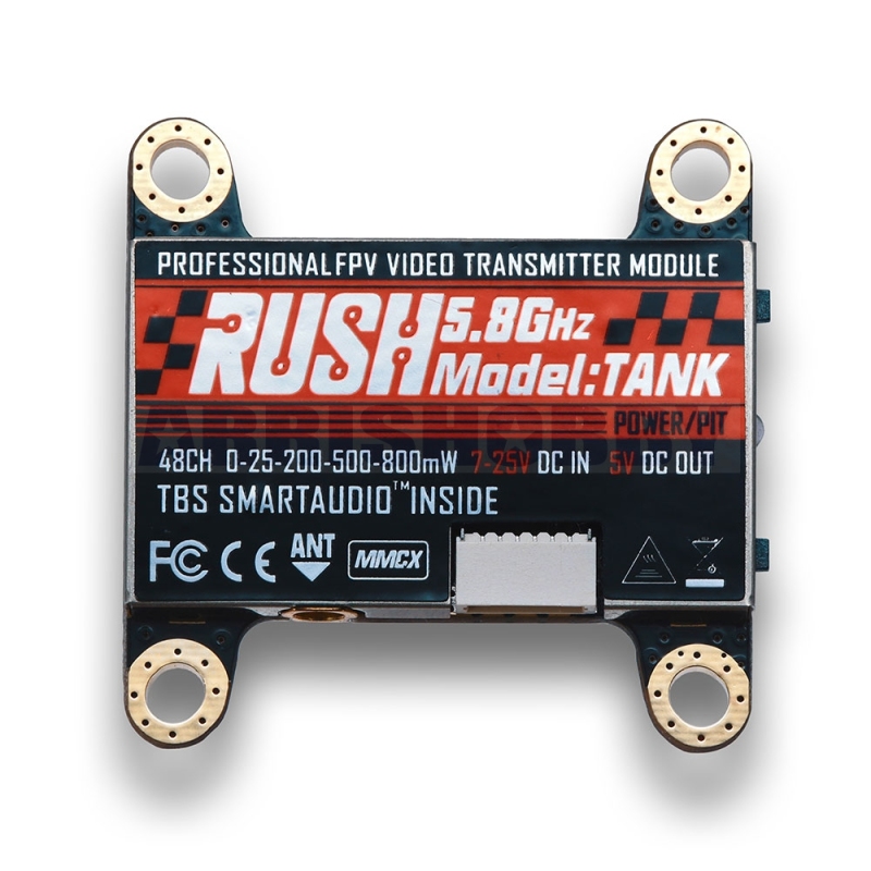 RUSH TANK PIT/25/200/500/800mW 48CH Video Transmitter for FPV Racing Drones