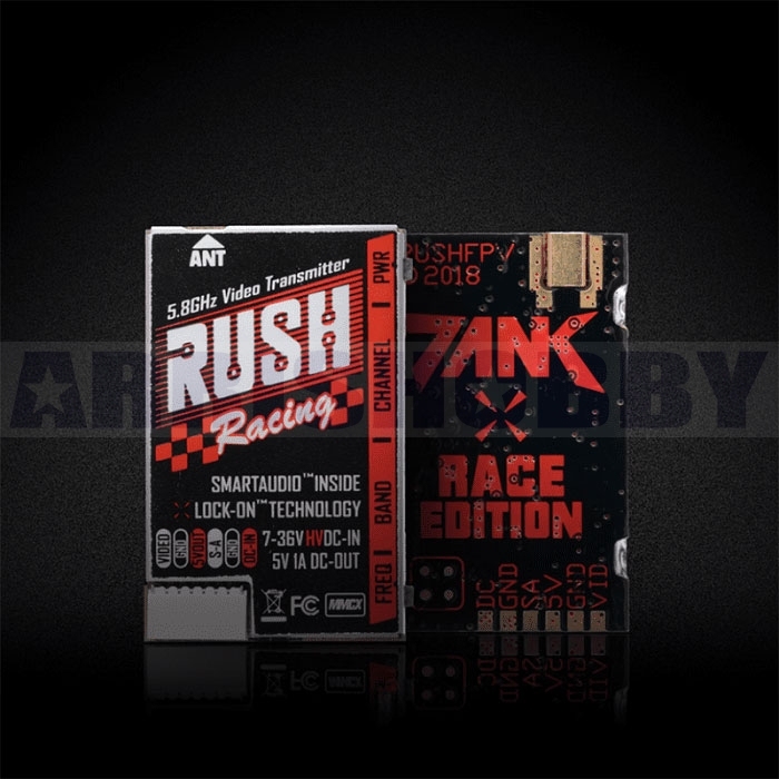 RUSH TANK Racing 5.8GHz PIT 25/50/200/500mW 48CH Video Transmitter for FPV Racing Drones