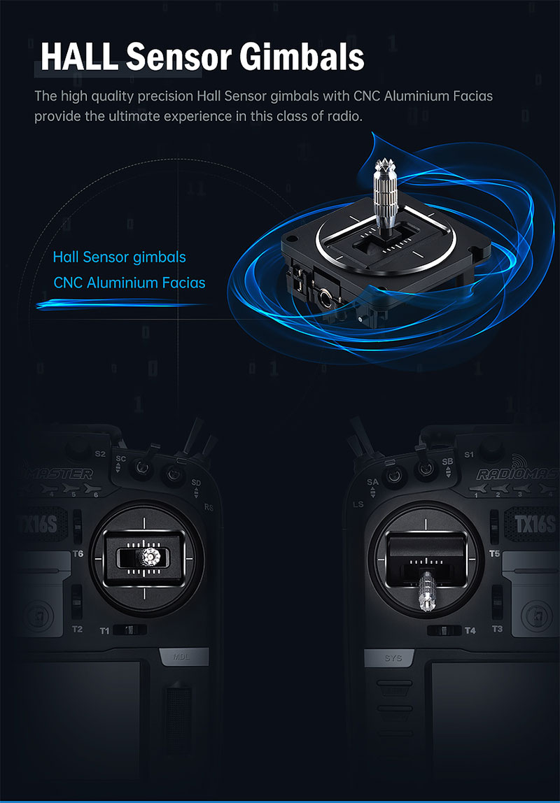 radiomaster tx16s hall sensor gimbal opentx radio