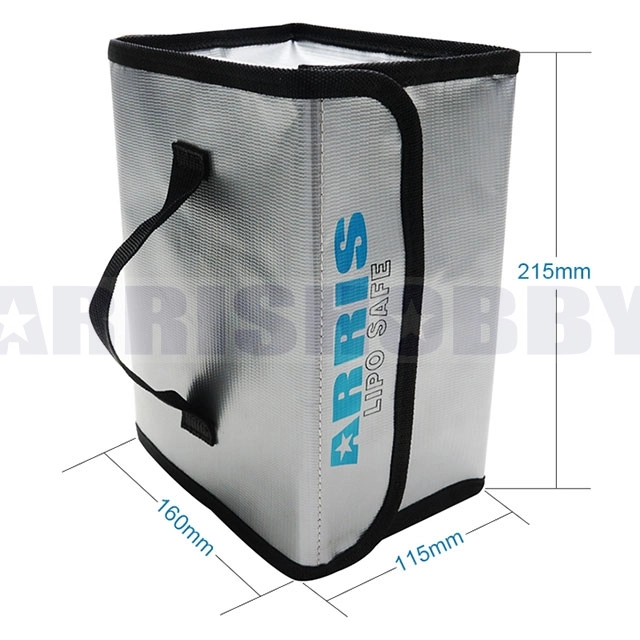 ARRISHOBBY RC Lipo Battery Safety Bag for Safe Charging & Storage (215 x 160 x 115mm)