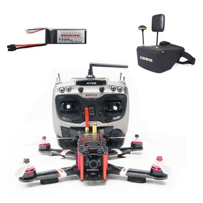 ARRIS X-Speed 250B FPV Racing Drone RTF with EV800D Goggle with 2 Battery