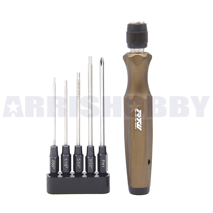 RTW 5in1 High End Hex Phillips Screwdriver H1.5/H2.0/H2.5/H3.0mm/PH1