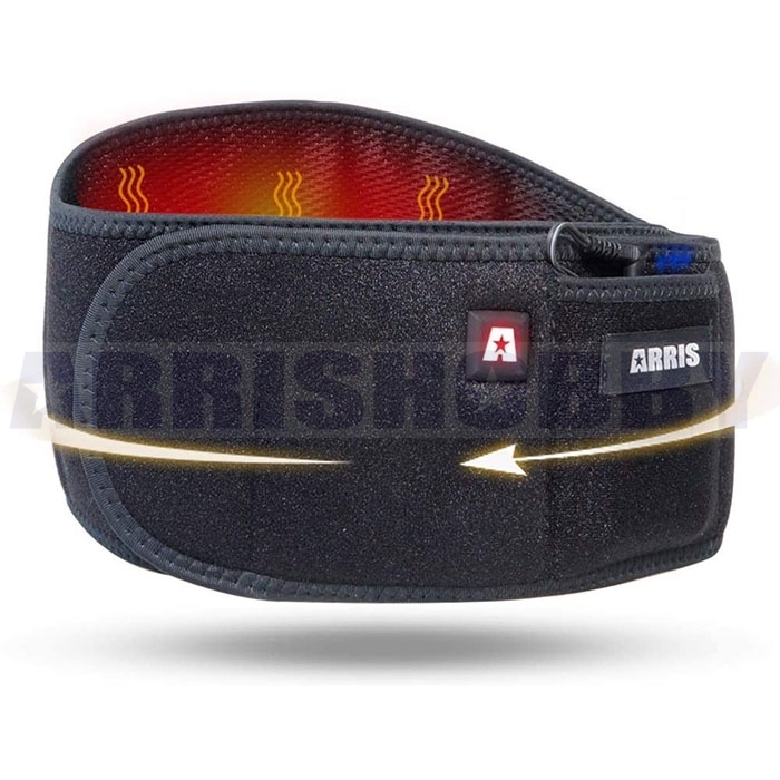 ARRIS Heating Pads for Back Pain - Heating Waist Belt Wraps with 7.4V Rechargeable Battery