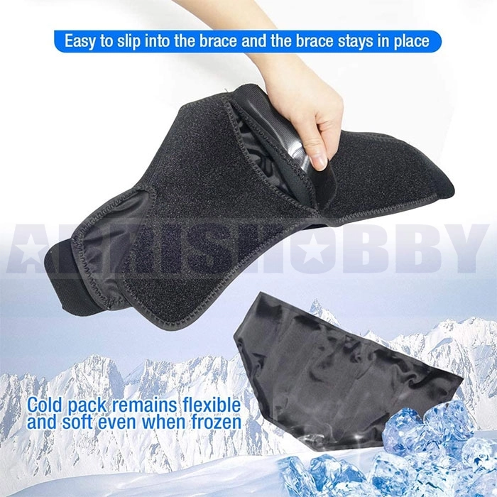 Ankle and Foot Ice Pack Therapy Wrap for Sprained Ankle, Achilles Tendon Injuries, Plantar Fasciitis, Bursitis &amp; Sore Feet