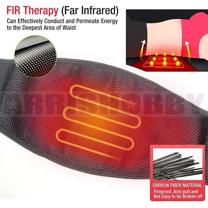 ARRIS Heating Pads for Back Pain - Heating Waist Belt Wraps with 7.4V Rechargeable Battery