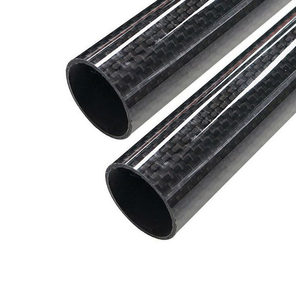 30mmx26mmx500mm 3K Roll Wrapped 100% Carbon Fiber 30mm Carbon Fiber Tube (2 PCS)