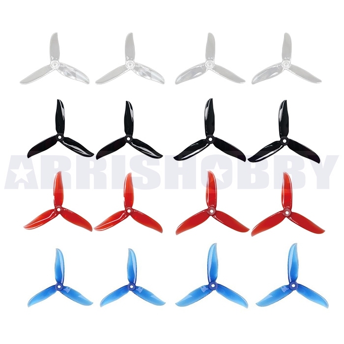 DALPROP Cyclone Series T5045C 3-blade Multicolor Durable Propeller (8 Pairs